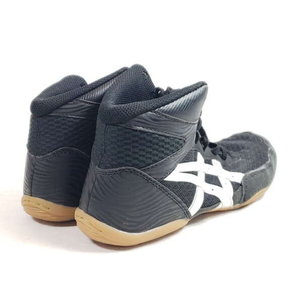 Asics Mens Size 8 Matflex 6 Wrestling Shoes Black/White Lightweight & Durable - Picture 3 of 9